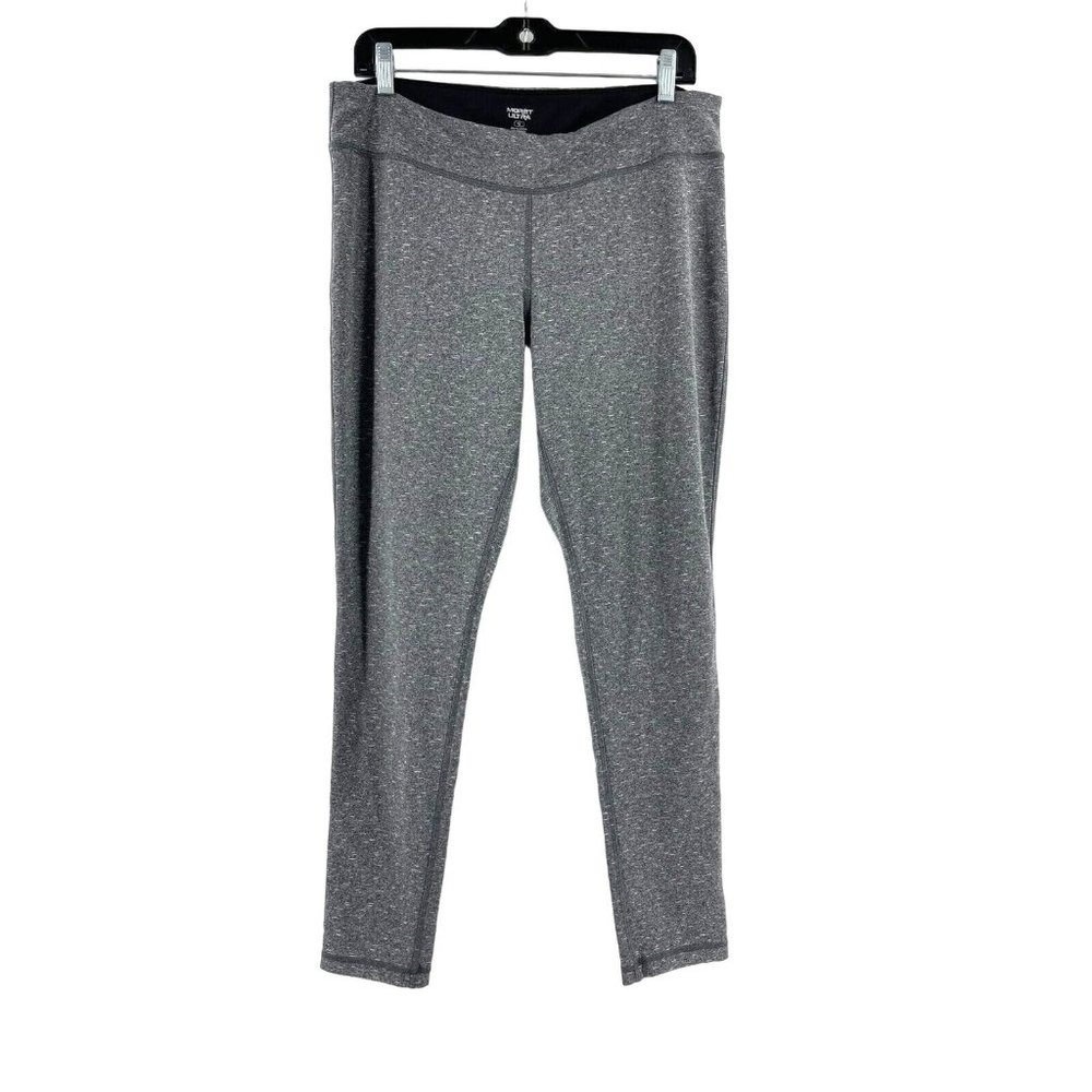 Moret Ultra Women's Gray Mid Rise Stretch Leggings Activewear Exercise Size XL